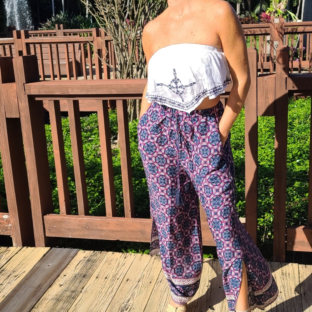 Gigio Wide Leg Cropped Pants - Picture 3 of 4